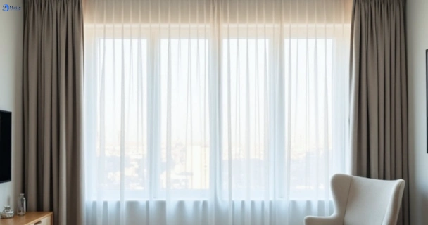Freshly steam cleaned curtains in grovedale-vic QLD